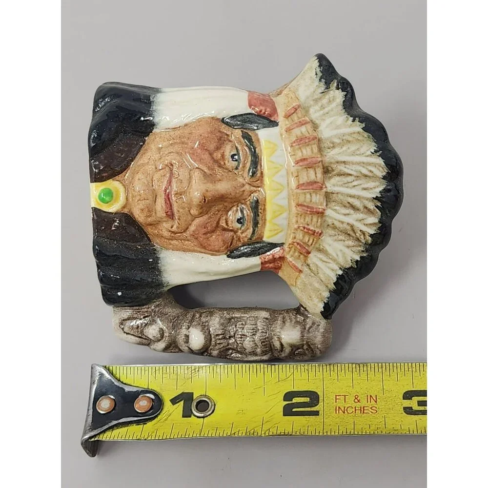 Royal Doulton North American Indian Miniature Toby Character Jug D6665 COPR 1966